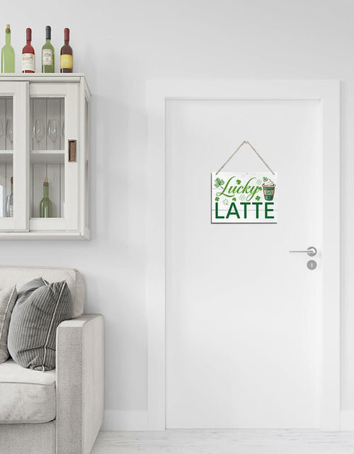 Load image into Gallery viewer, XQLSR St Patricks Day Coffee Wood Sign Irish Rustic Porch Decor

