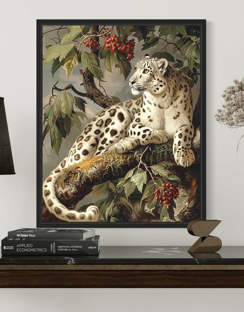 Load image into Gallery viewer, HomeArtPrint Snow Leopard Vintage Poster Art Print 8x10 inches Unframed

