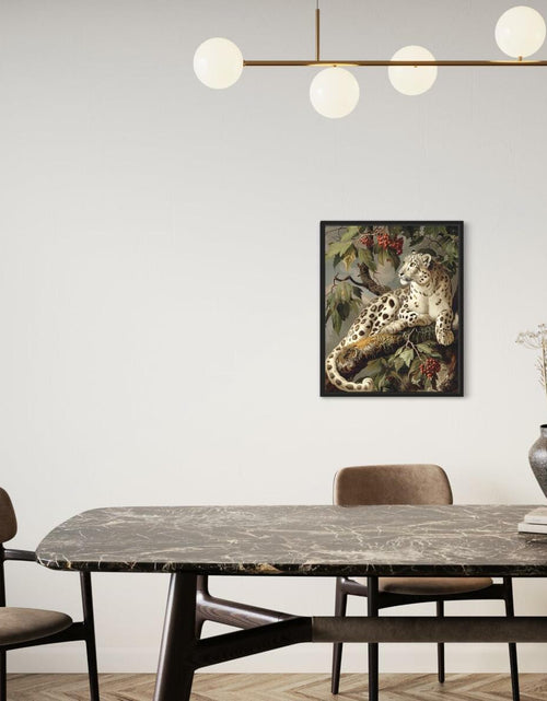 Load image into Gallery viewer, HomeArtPrint Snow Leopard Vintage Poster Art Print 8x10 inches Unframed
