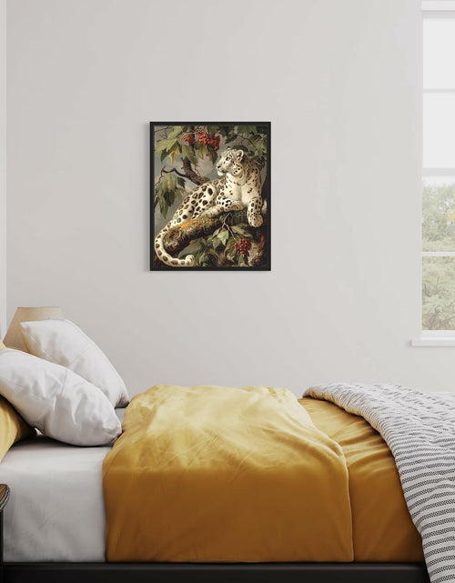 Load image into Gallery viewer, HomeArtPrint Snow Leopard Vintage Poster Art Print 8x10 inches Unframed
