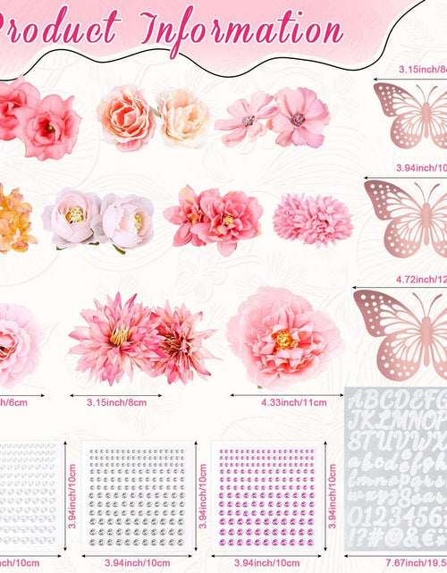 Load image into Gallery viewer, Kimkusia 2025 Graduation Cap Decorations Kit Pink Letters Flowers Topper
