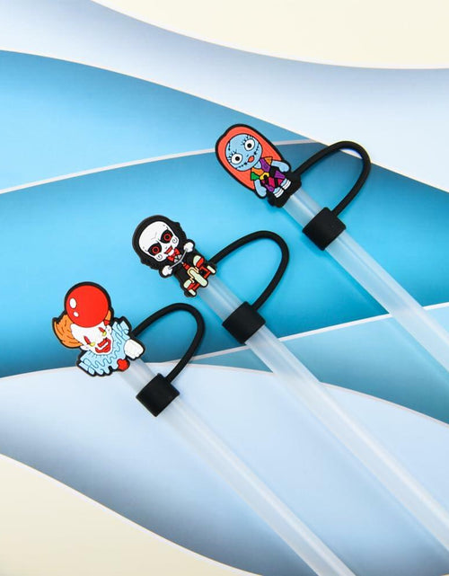 Load image into Gallery viewer, CovCap Compatible Stanley 30&amp;40oz Tumbler Halloween Silicone Straw Covers 10pcs
