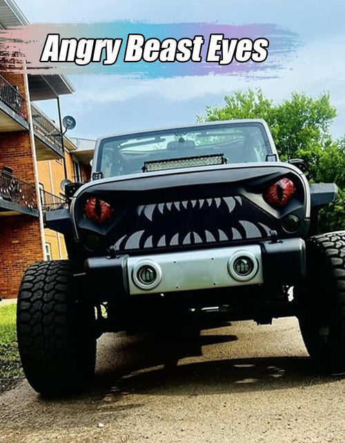 Load image into Gallery viewer, Generic Beast Eyes Headlight Decals 3D Stereo Round Red
