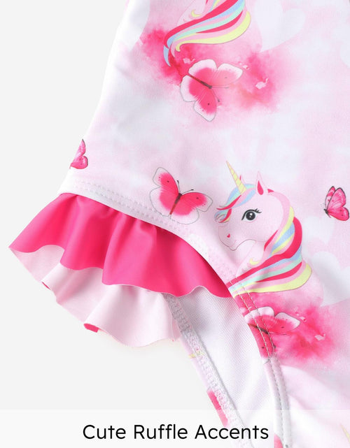 Load image into Gallery viewer, PATPAT Toddler Girls Unicorn One Piece Swimsuit Pink Size 2T
