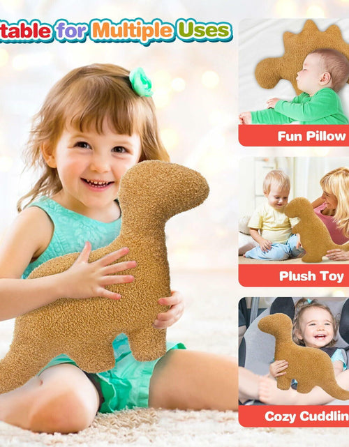 Load image into Gallery viewer, Aiideals Dino Nugget Plush Pillow Small Brontosaurus Dinosaur

