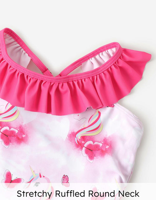 Load image into Gallery viewer, PATPAT Toddler Girls Unicorn One Piece Swimsuit Pink Size 2T
