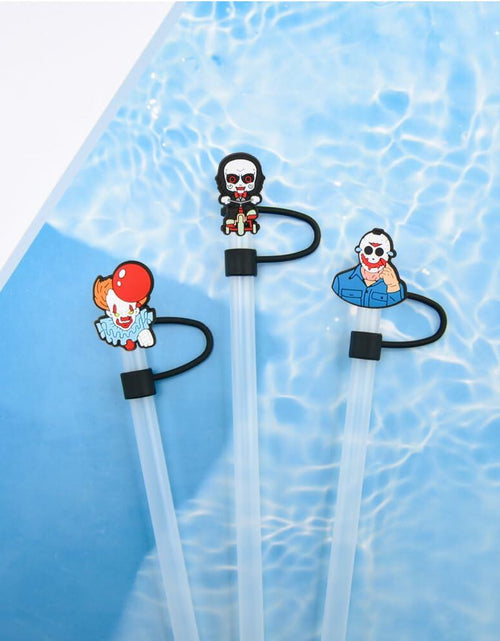 Load image into Gallery viewer, CovCap Compatible Stanley 30&amp;40oz Tumbler Halloween Silicone Straw Covers 10pcs
