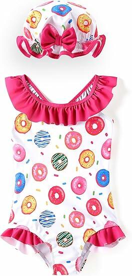 Load image into Gallery viewer, PATPAT Toddler Girls Unicorn One Piece Swimsuit Pink Size 2T
