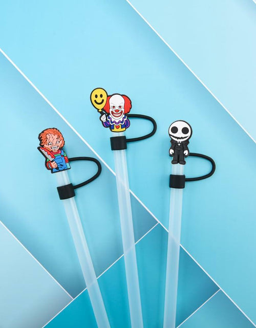 Load image into Gallery viewer, CovCap Compatible Stanley 30&amp;40oz Tumbler Halloween Silicone Straw Covers 10pcs

