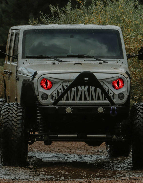 Load image into Gallery viewer, Generic Beast Eyes Headlight Decals 3D Stereo Round Red
