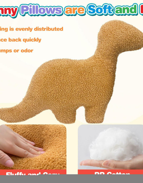 Load image into Gallery viewer, Aiideals Dino Nugget Plush Pillow Small Brontosaurus Dinosaur
