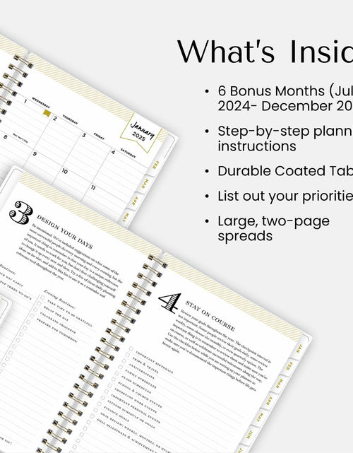 Load image into Gallery viewer, Blue Sky Day Designer Coming Up Roses Planner 2025 5x8 Safety Wirebound
