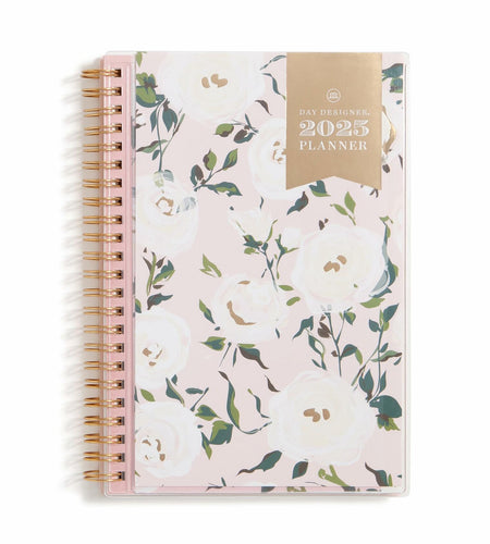 Blue Sky Day Designer Coming Up Roses Planner 2025 5x8 Safety Wirebound