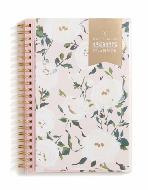 Load image into Gallery viewer, Blue Sky Day Designer Coming Up Roses Planner 2025 5x8 Safety Wirebound

