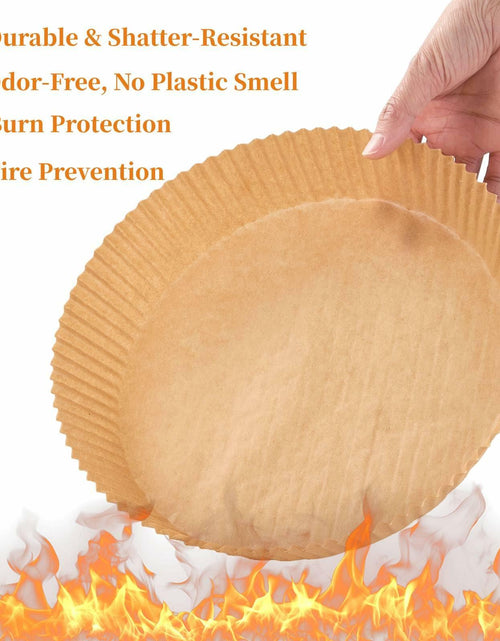 Load image into Gallery viewer, FGTIYOUP 125 Pcs 7.9 Inch Round Air Fryer Liners Silicone Paper Thickened
