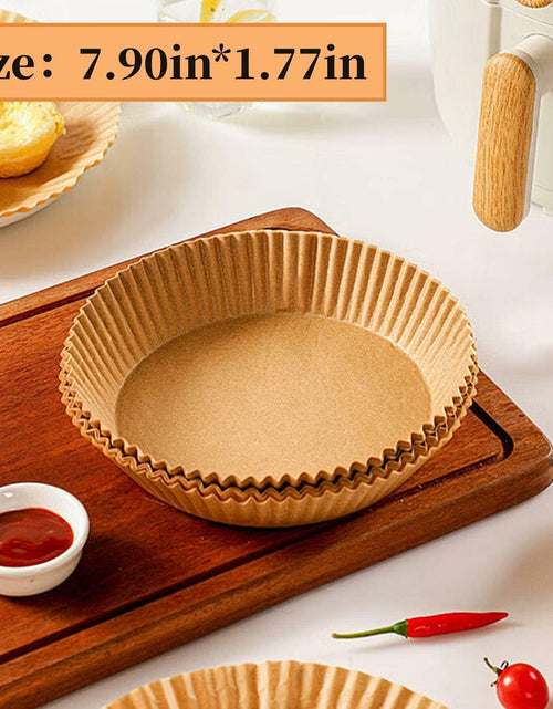Load image into Gallery viewer, FGTIYOUP 125 Pcs 7.9 Inch Round Air Fryer Liners Silicone Paper Thickened
