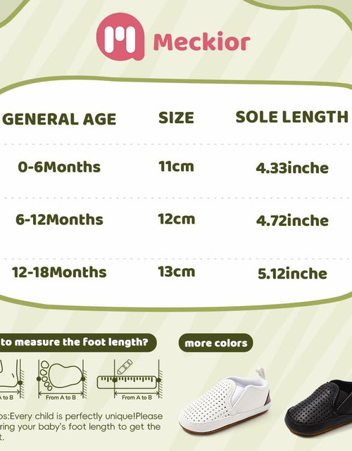 Load image into Gallery viewer, Meckior Infant Baby Shoes White Soft Sole Slip On Toddler Size Newborn
