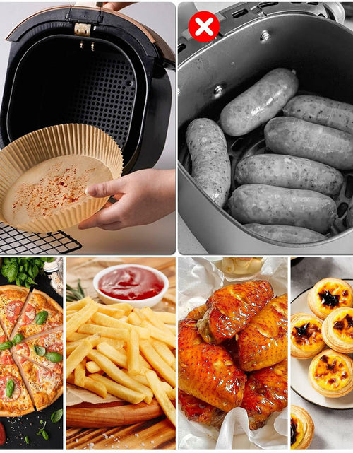 Load image into Gallery viewer, FGTIYOUP 125 Pcs 7.9 Inch Round Air Fryer Liners Silicone Paper Thickened
