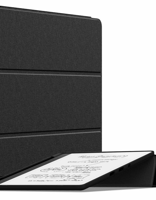 Load image into Gallery viewer, Sanyetral PU Leather Stand Cover Two Angles Pen Holder Auto Sleep/Wake Black

