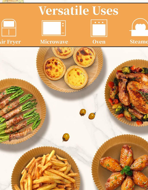 Load image into Gallery viewer, FGTIYOUP 125 Pcs 7.9 Inch Round Air Fryer Liners Silicone Paper Thickened
