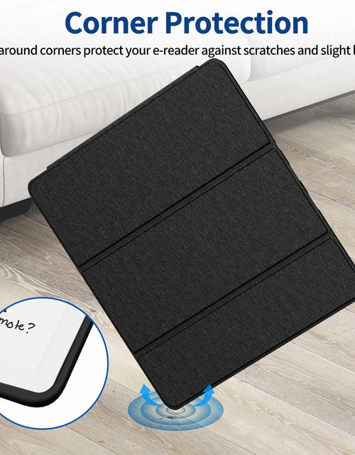 Load image into Gallery viewer, Sanyetral PU Leather Stand Cover Two Angles Pen Holder Auto Sleep/Wake Black

