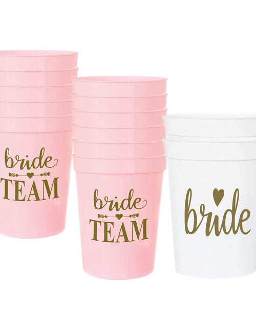 Load image into Gallery viewer, LADY&amp;HOME 15 Pack 16oz Plastic Party Cups White Reusable Durable
