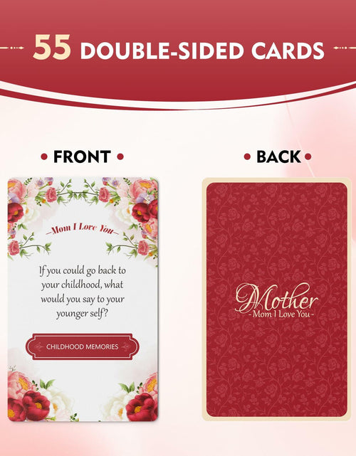 Load image into Gallery viewer, Dreambrook Mom Conversation Cards Meaningful Talk Mothers Day Gift
