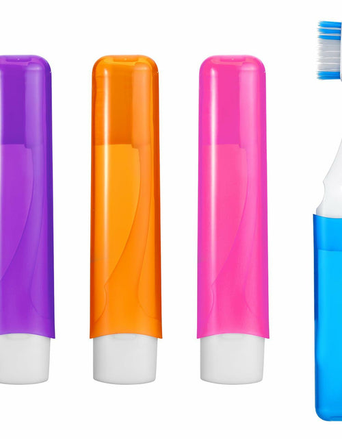 Load image into Gallery viewer, Piriuuo Travel Toothbrush Set 4 Pcs Foldable Soft Bristles 4 Colors
