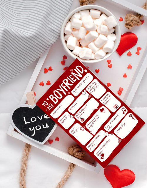 Load image into Gallery viewer, Pawzity Valentines Day Card for Boyfriend 5.3x8in Single Folded Envelope Him 09
