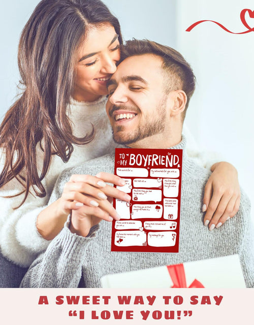 Load image into Gallery viewer, Pawzity Valentines Day Card for Boyfriend 5.3x8in Single Folded Envelope Him 09
