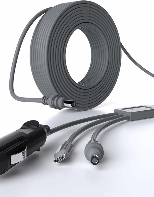 Load image into Gallery viewer, NURUBRM Starlink Mini 3-in-1 DC Power Cable 3M 10FT Waterproof Grey 12V
