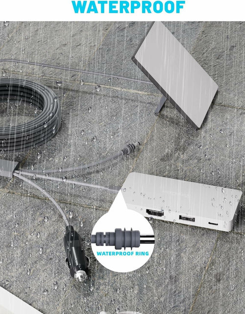 Load image into Gallery viewer, NURUBRM Starlink Mini 3-in-1 DC Power Cable 3M 10FT Waterproof Grey 12V
