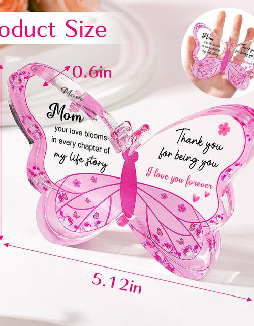 Load image into Gallery viewer, ilifemate Acrylic Butterfly Plaque Mom Gift 5.12x3.54x0.6 inch Transparent
