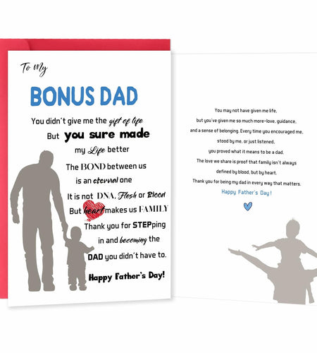 IDU Dog Dad Fathers Day Card Gift from Dog Cartoon Modern Animal ZN170