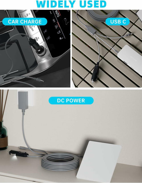 Load image into Gallery viewer, NURUBRM Starlink Mini 3-in-1 DC Power Cable 3M 10FT Waterproof Grey 12V

