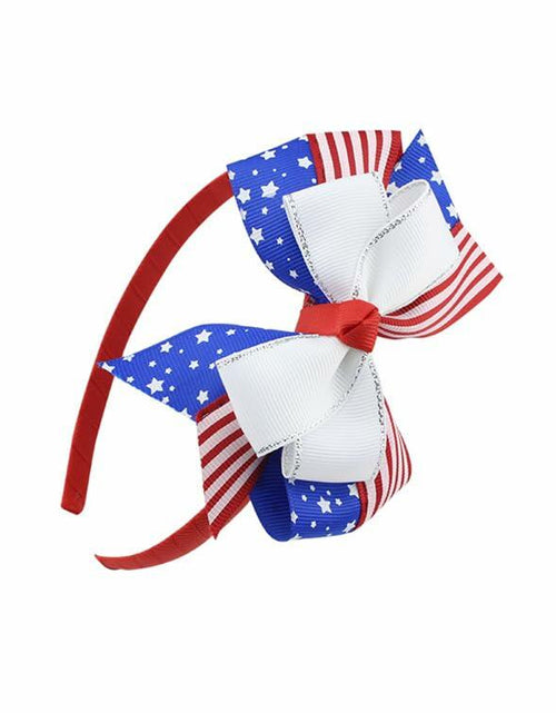 Load image into Gallery viewer, FULANSI 4th of July Headbands American Flag Star Hair Bands Blue Red
