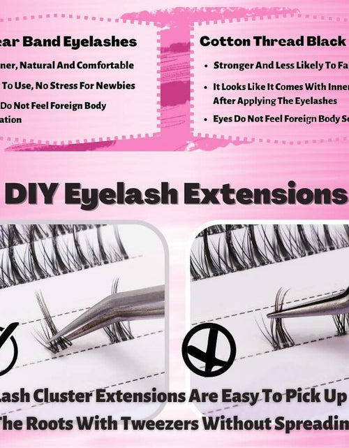 Load image into Gallery viewer, HAOLINS DIY Lash Extension Kit 54pcs C Curl 9-12mm Natural Volume Black
