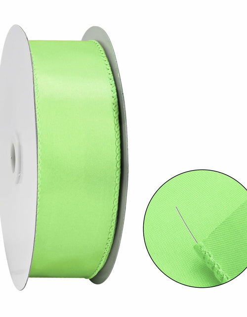 Load image into Gallery viewer, BVIEAKD Sage Green Wired Satin Ribbon 1.5in x 25yd for Crafts Decor
