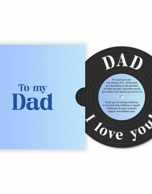 Load image into Gallery viewer, Pawzity Fathers Day Card Vintage 5.3x5.3in Single Red Envelope Dad
