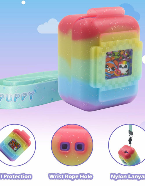 Load image into Gallery viewer, Taladad Silicone Cover Case for Bitzee Digital Pet Toy with Lanyard Colorful
