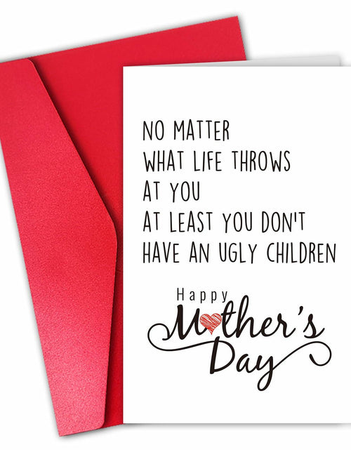 Load image into Gallery viewer, CSMOSJgreetings Funny Mothers Day Card from Children Naughty Gift Color #10

