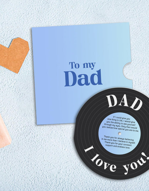 Load image into Gallery viewer, Pawzity Fathers Day Card Vintage 5.3x5.3in Single Red Envelope Dad
