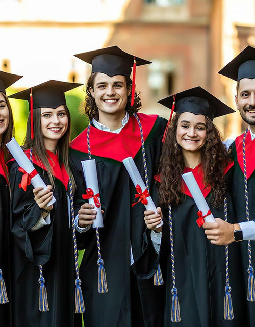 Load image into Gallery viewer, Slergut Blue Graduation Cords 67" Long Tassels Honor Ropes 2025
