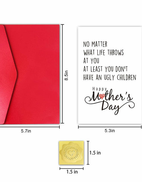 Load image into Gallery viewer, CSMOSJgreetings Funny Mothers Day Card from Children Naughty Gift Color #10
