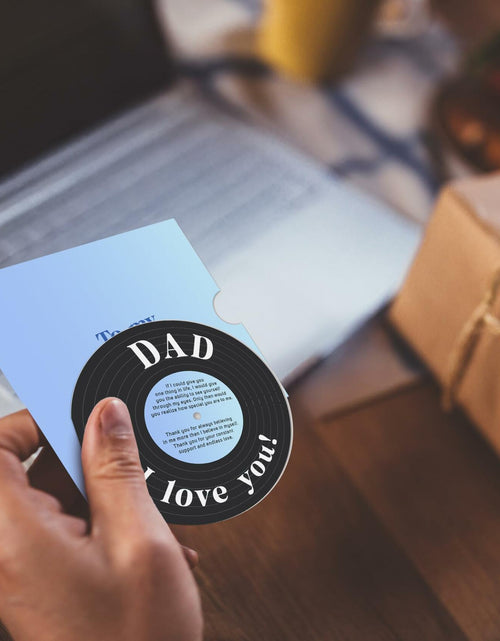 Load image into Gallery viewer, Pawzity Fathers Day Card Vintage 5.3x5.3in Single Red Envelope Dad
