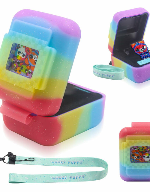 Load image into Gallery viewer, Taladad Silicone Cover Case for Bitzee Digital Pet Toy with Lanyard Colorful
