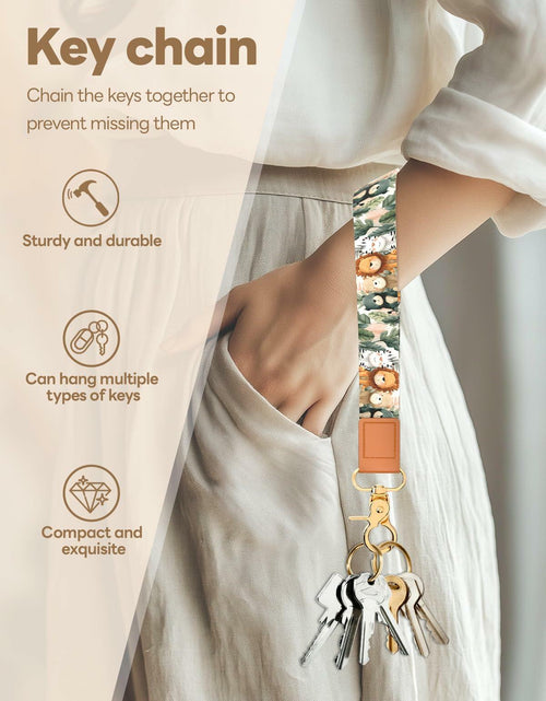 Load image into Gallery viewer, Handlein Wristlet Keychain Key Holder Lanyard for Keys Slash Size Large
