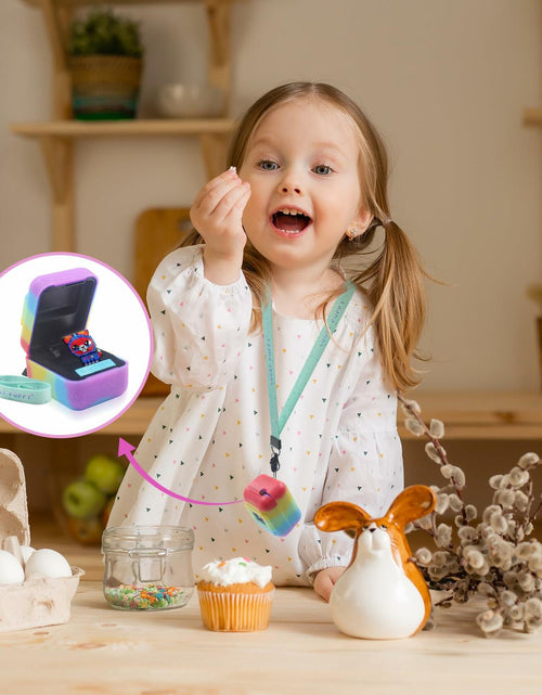 Load image into Gallery viewer, Taladad Silicone Cover Case for Bitzee Digital Pet Toy with Lanyard Colorful
