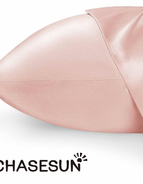 Load image into Gallery viewer, CHASESUN Silky Satin Pillowcase Envelope Closure Anti Wrinkle Champagne 29x20
