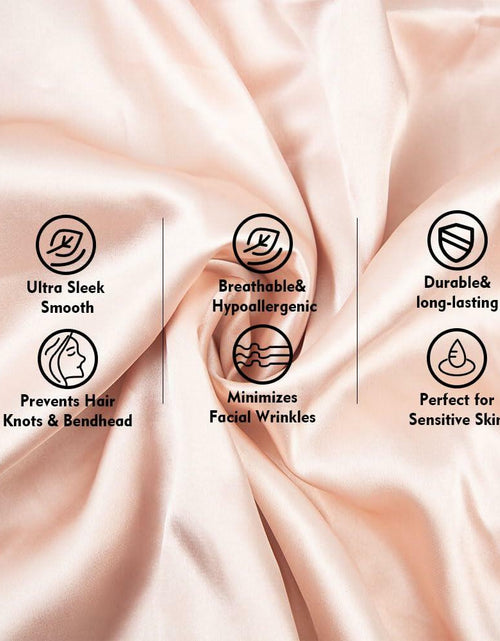Load image into Gallery viewer, CHASESUN Silky Satin Pillowcase Envelope Closure Anti Wrinkle Champagne 29x20
